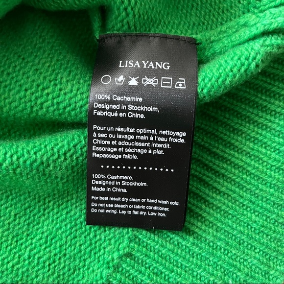 ❌ SOLD ❌ Lisa Yang Cashmere Cardigan and Bralette Set in Green - Picture 6 of 11
